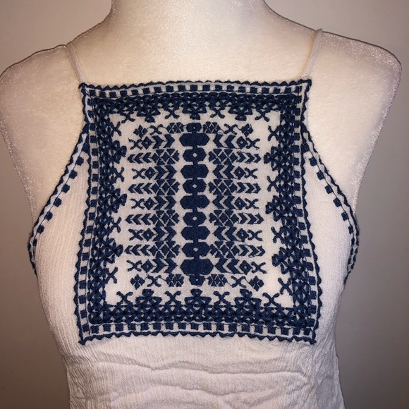 Urban outfitters blue embroidered top. - Picture 2 of 6
